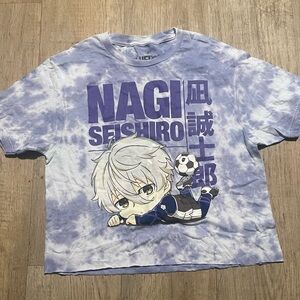 Blue Lock Nagi Seishiro Chibi Crop Top T-Shirt